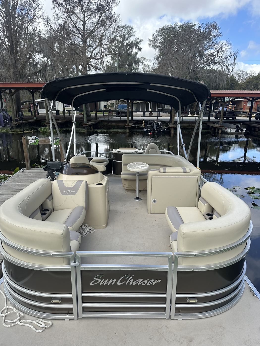 From the bow