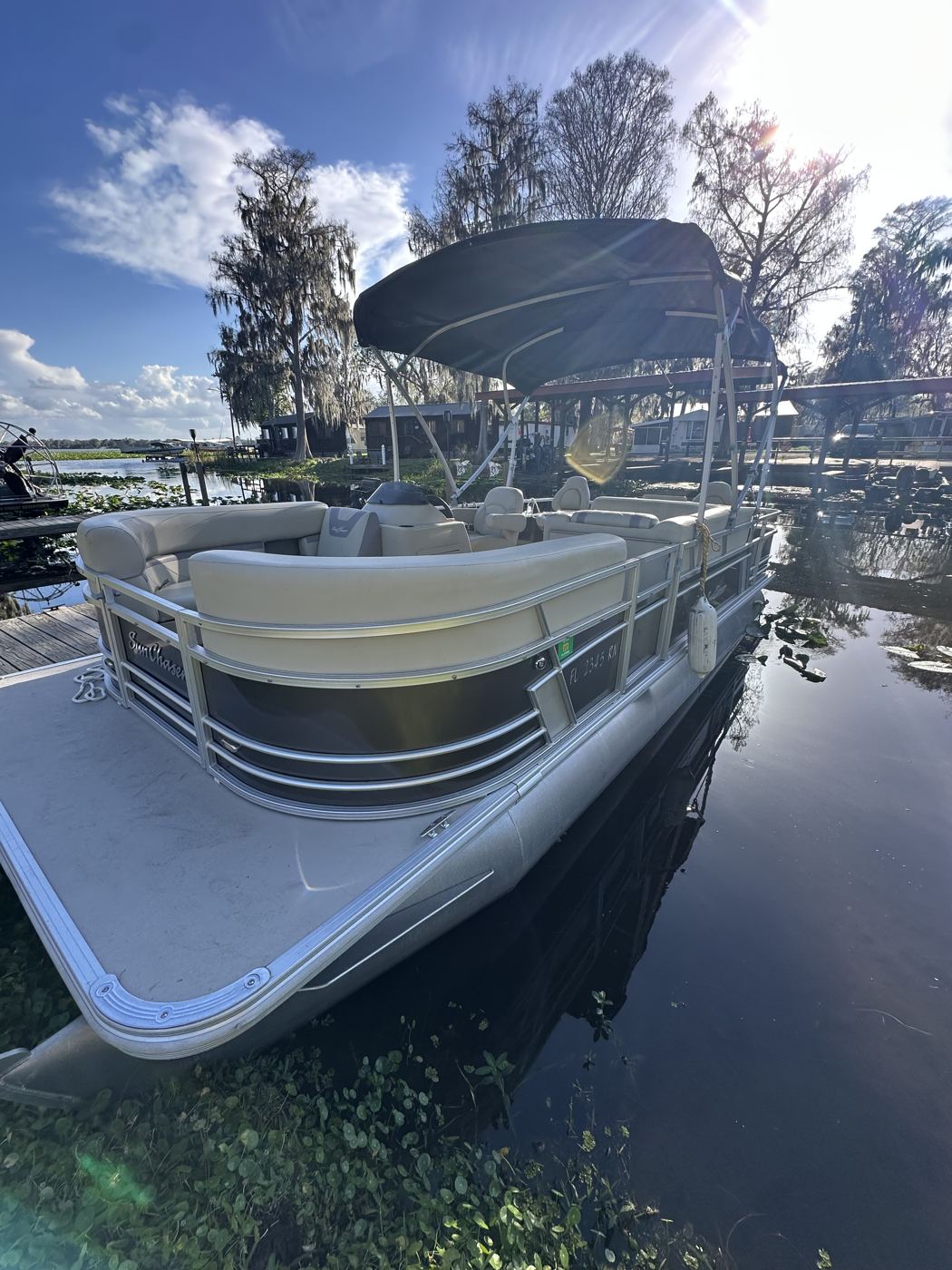 Pontoon at the dock